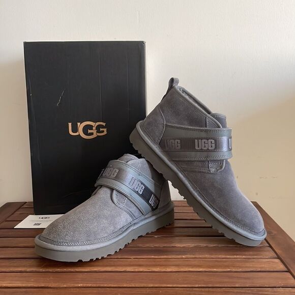 UGG Neumel SnapBack Shoes Metal USA Men Size 10/UK 9/EU 43 - Picture 1 of 15